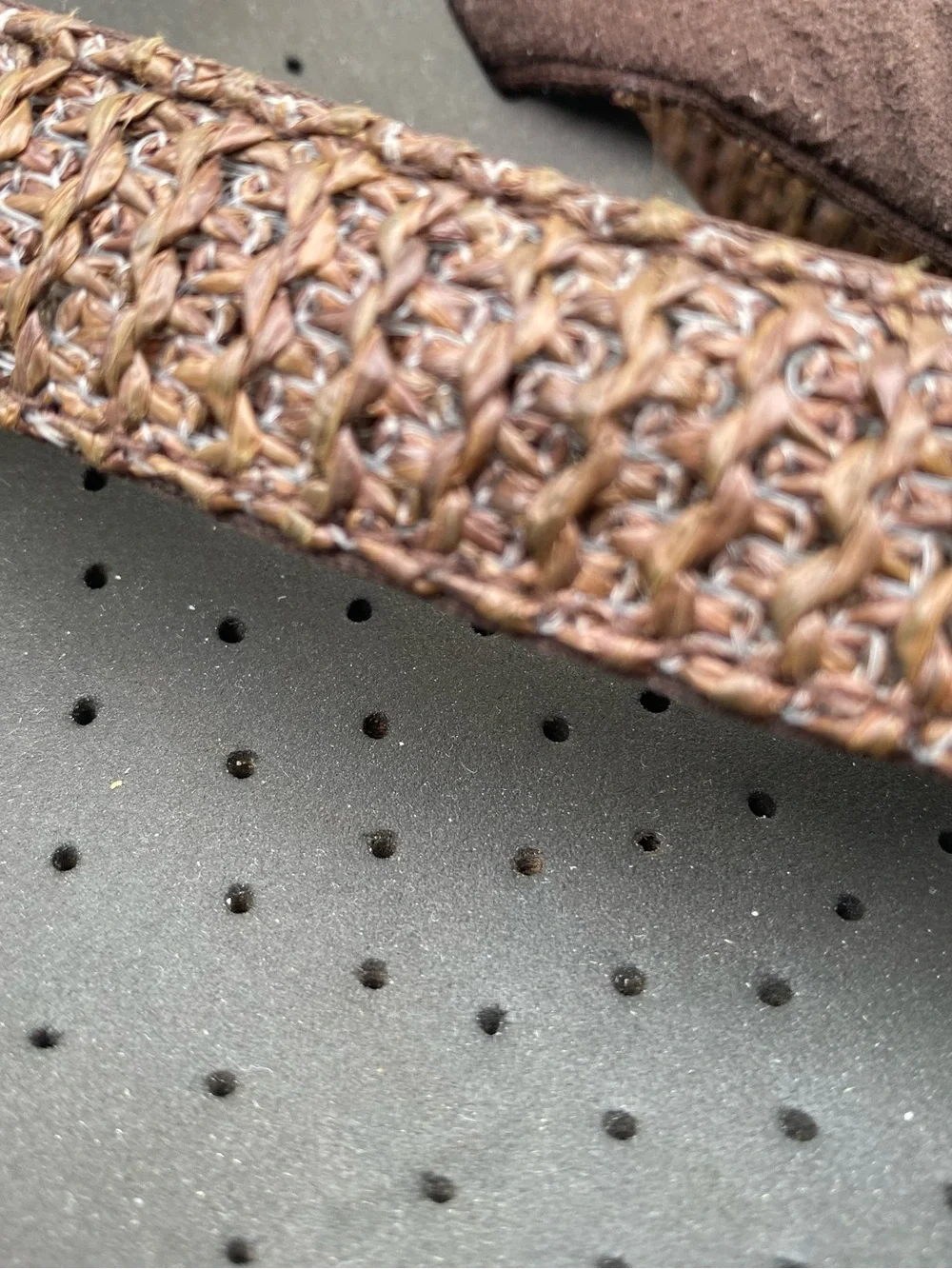 Volatile Woven Brown Flip Flop Sandals